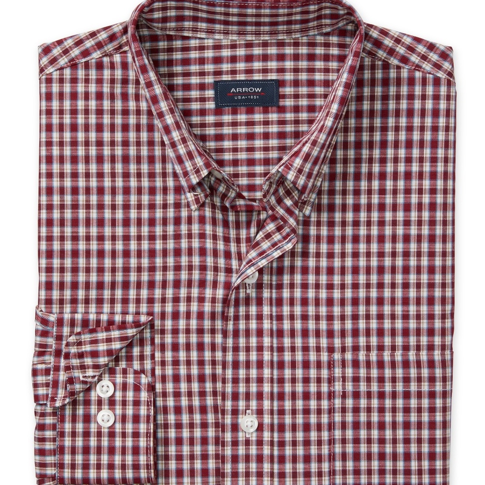 Arrow Men's Hamilton Poplin Plaid